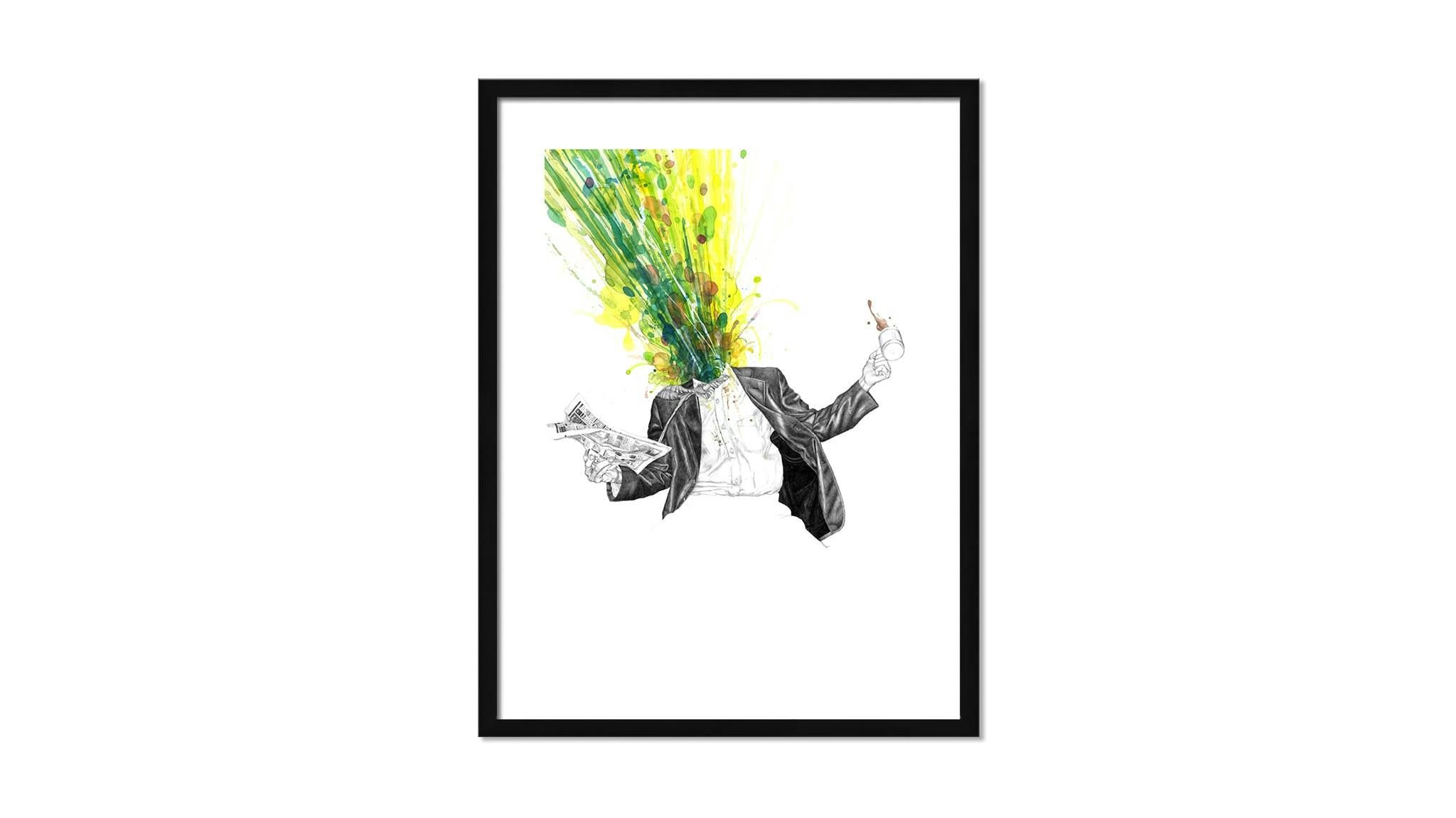 Paper w/ Black Frame